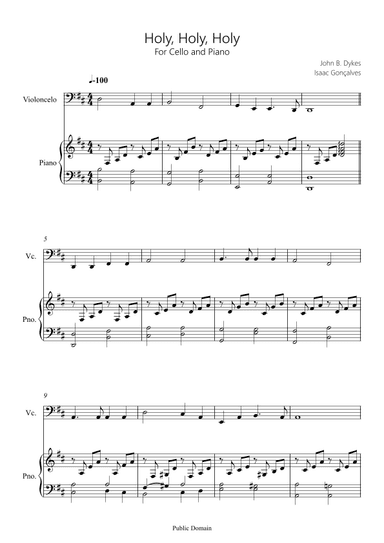 Holy Holy Holy (arr. Isaac Gonçalves)