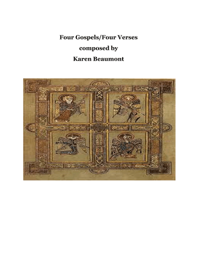 Four Gospels, Four Verses (easy pedal)
