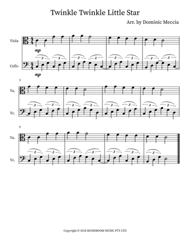 Twinkle Twinkle Little Star (trad Arr) (arr. Dominic Meccia)