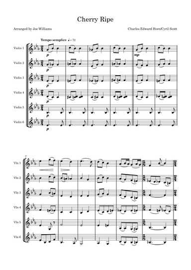 Cherry Ripe (arr. Joe Williams)