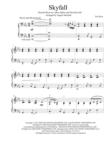 Skyfall (arr. Angela Marshall)