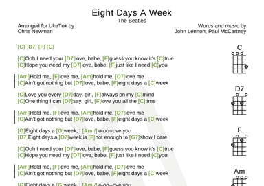 Eight Days A Week (arr. UkeTok)