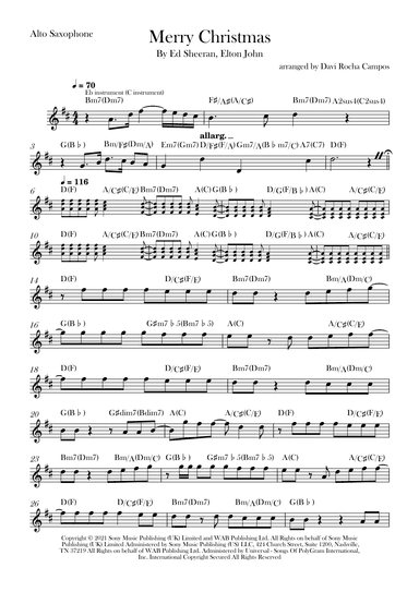Merry Christmas (arr. Davi Rocha Campos)