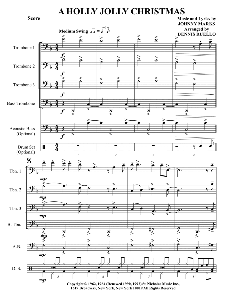 A Holly Jolly Christmas (arr. Dennis Ruello)