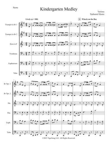 Kindergarten Medley (arr. Nathaniel Hontz)