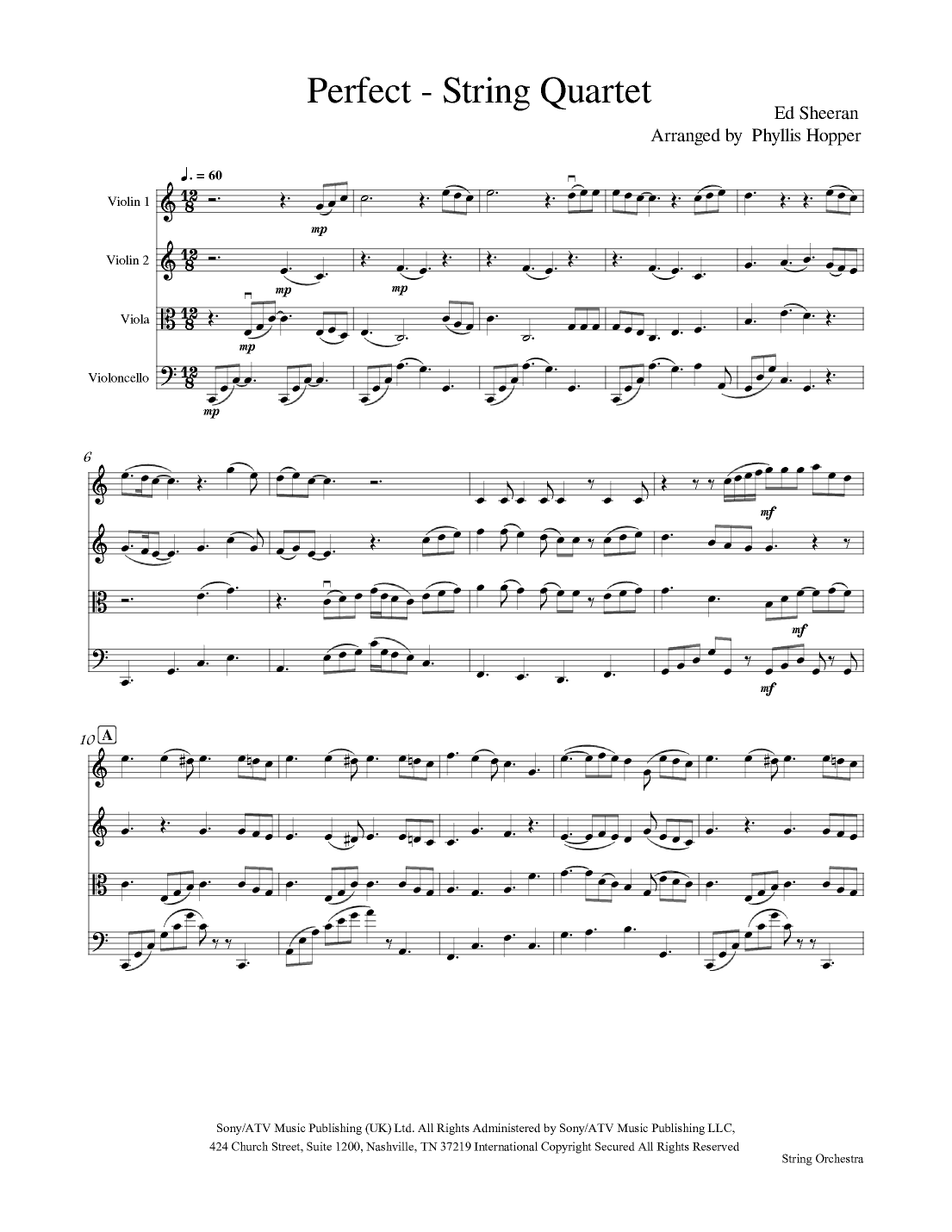 Perfect (arr. Phyllis Hopper)