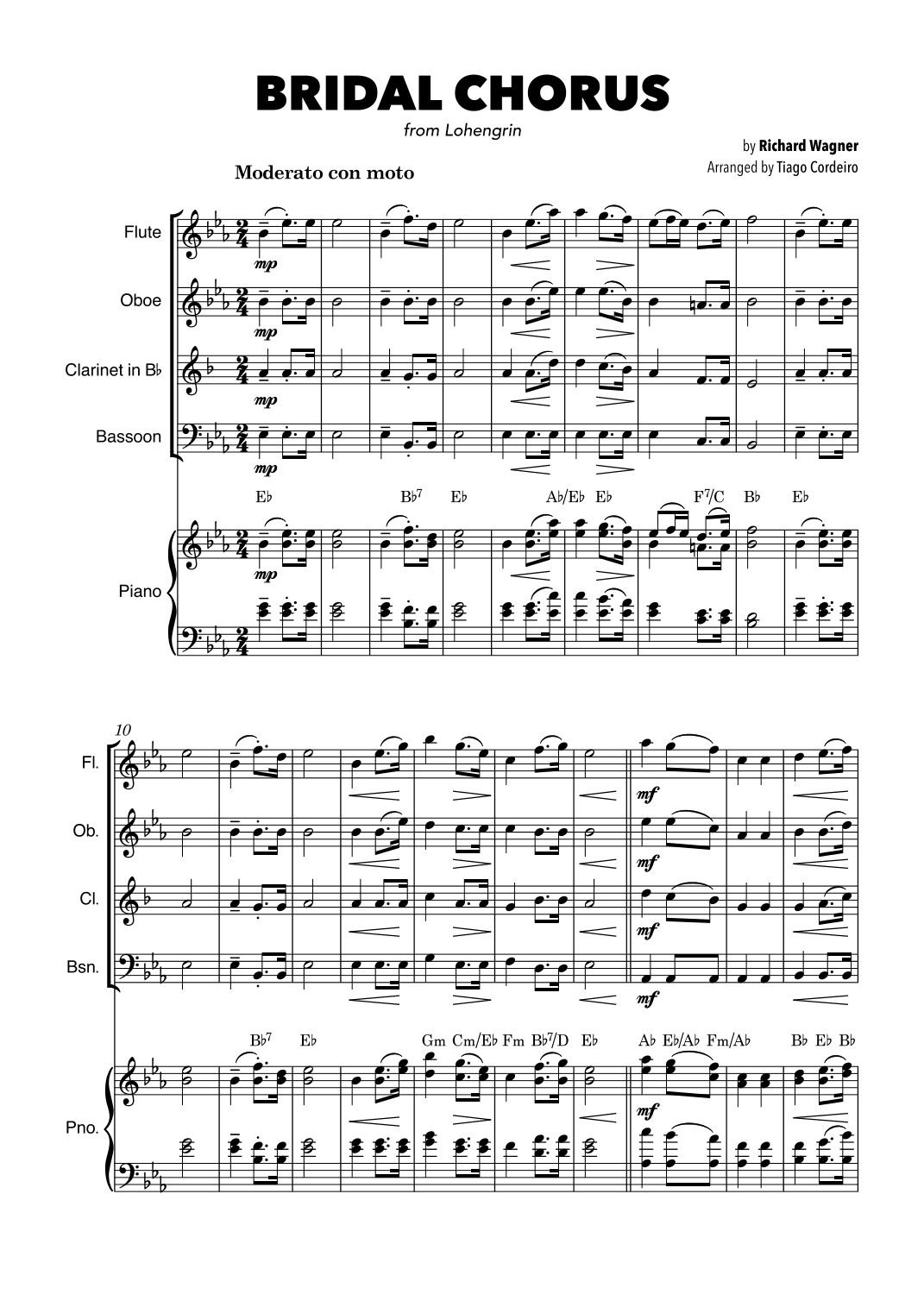 Bridal Chorus (arr. Tiago Cordeiro)