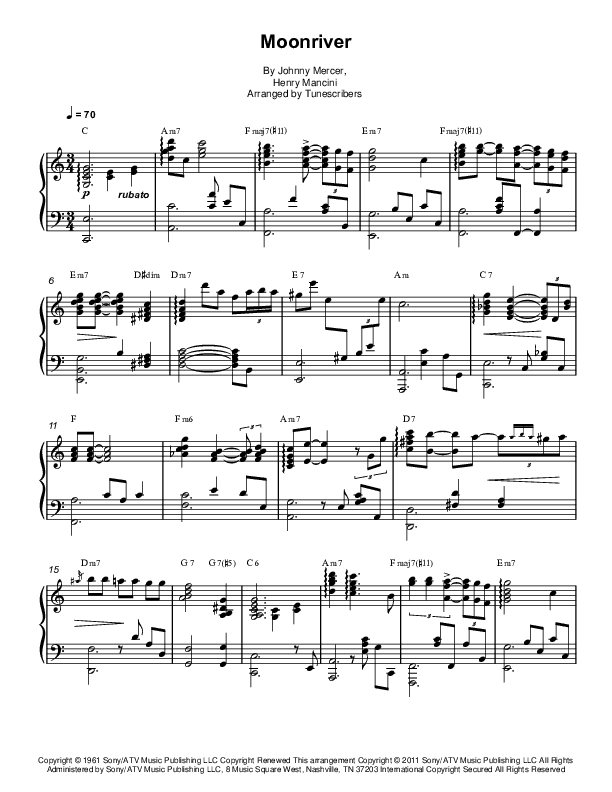 Moon River (arr. Tunescribers)