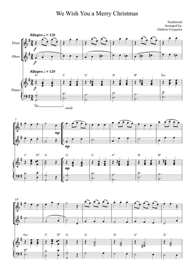 We Wish You a Merry Christmas (arr. Gildson Cerqueira)