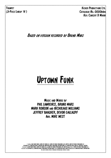 Uptown Funk (arr. Mike West)