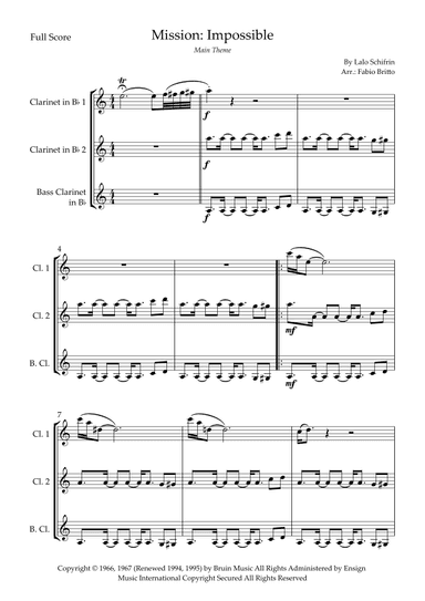 Mission: Impossible Theme (arr. Fabio Britto)