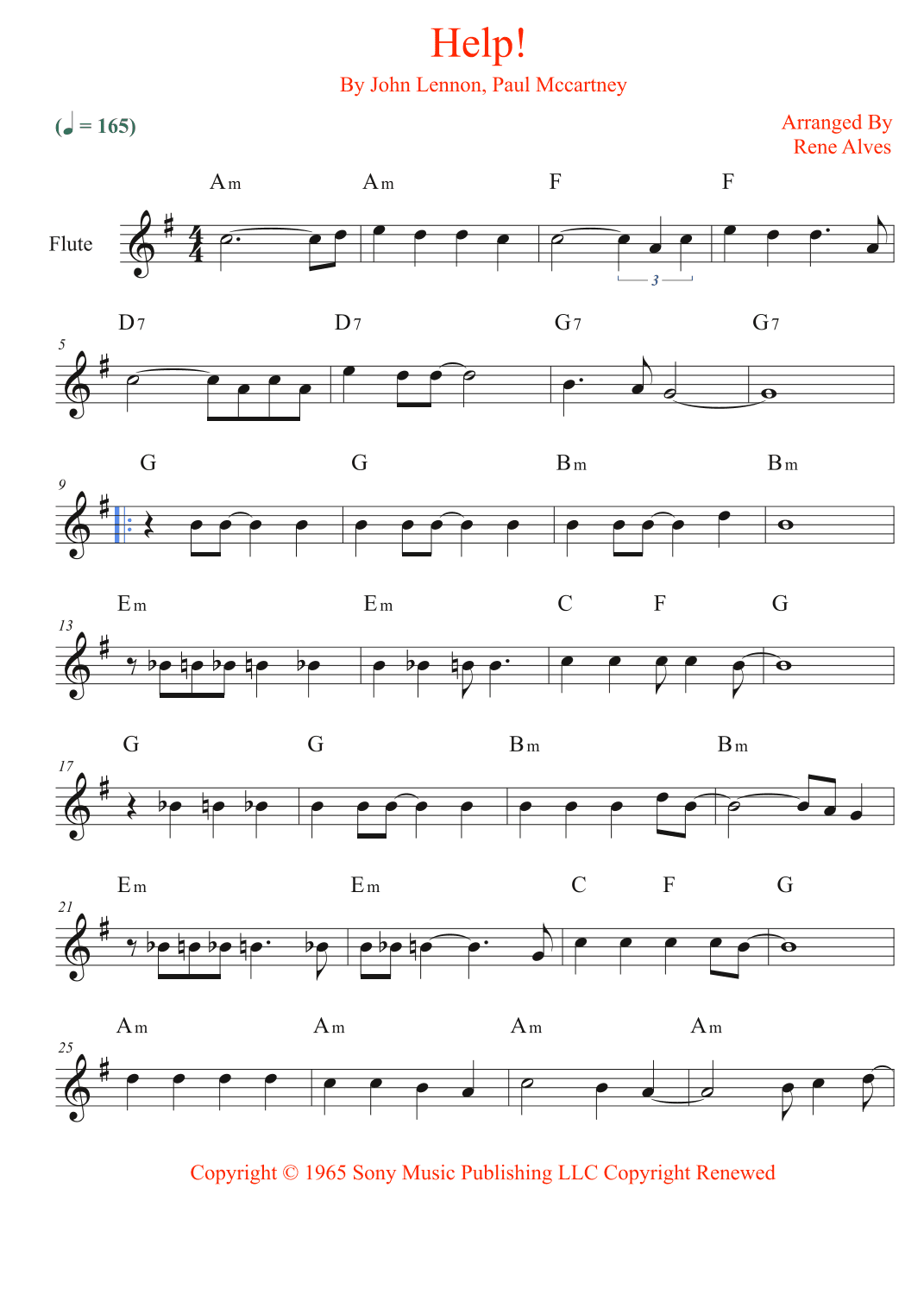 Help! (arr. Rene Alves)