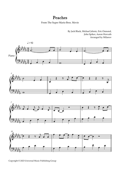 Peaches (arr. Milanov)