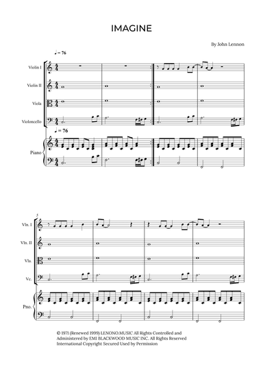 Imagine (arr. Alex Nunes Rodrigues)