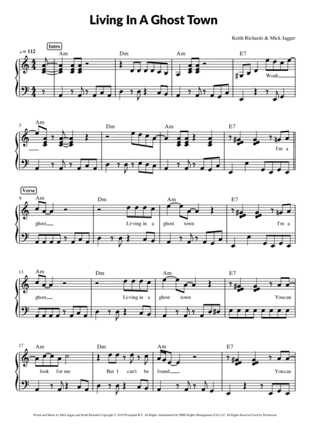 Living In A Ghost Town (arr. Pave)