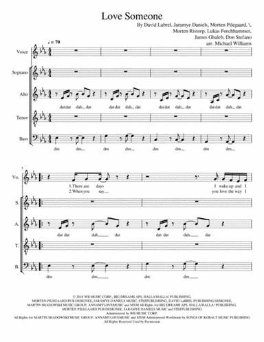 Love Someone (arr. Michael Williams)