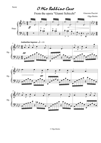 O Mio Babbino Caro (arr. Olga Benito)