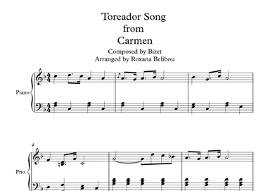 Toreador Song from Carmen (arr. Roxana Belibou)