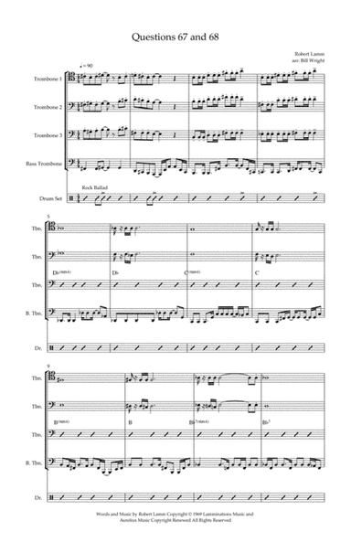Questions 67 And 68 (arr. Bill Wright)