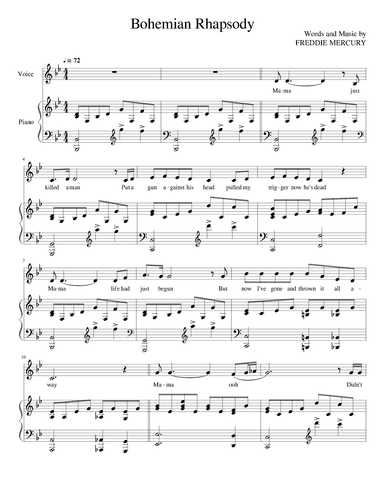 Bohemian Rhapsody (arr. Ian Meacom)
