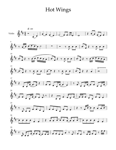 Hot Wings (i Wanna Party) (arr. Isaac Morales)