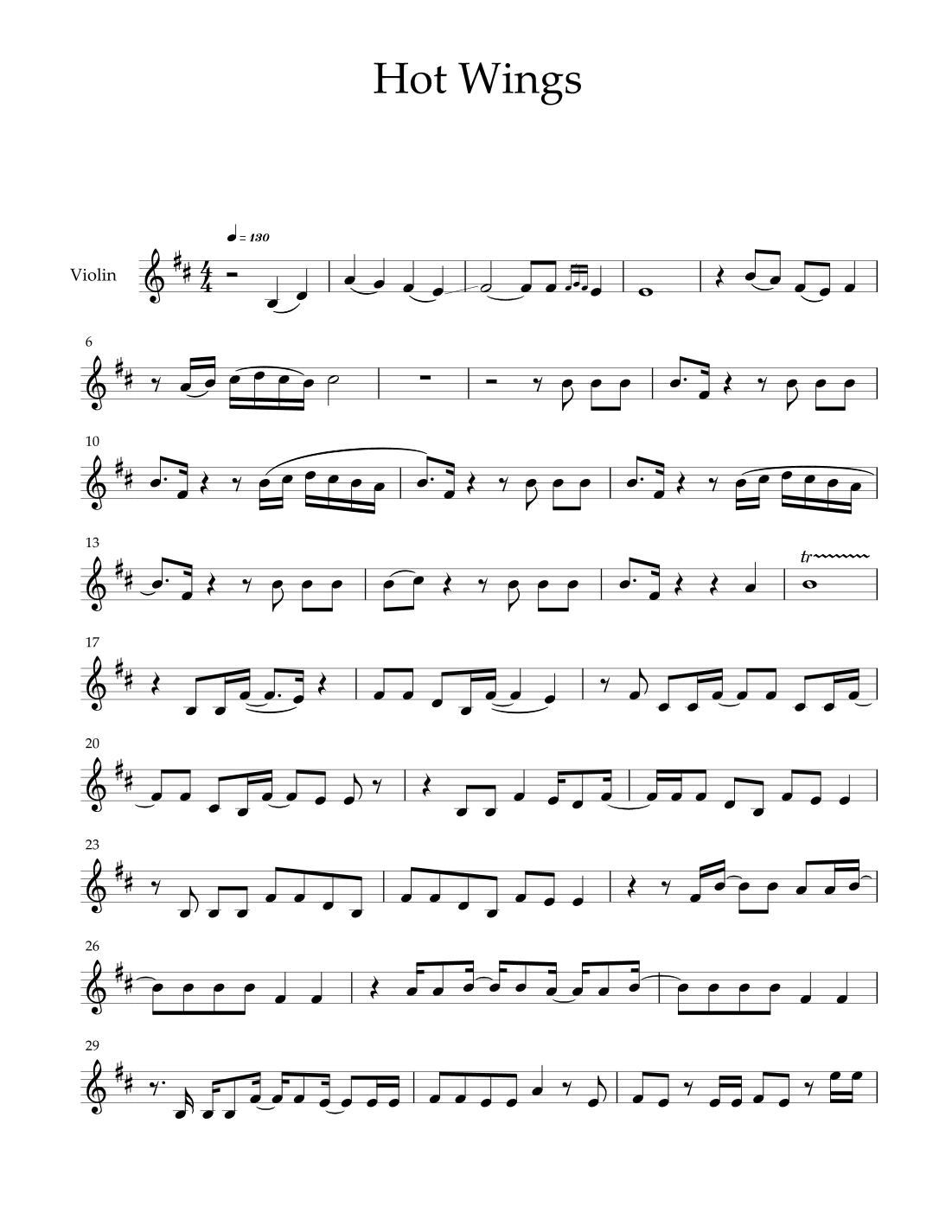 Hot Wings (i Wanna Party) (arr. Isaac Morales)
