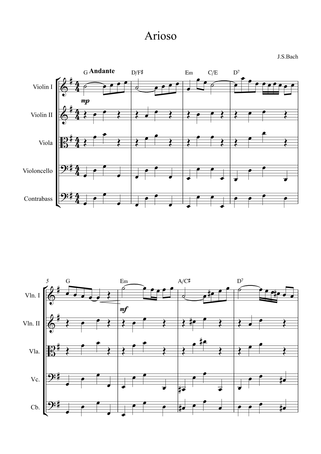 Arioso (arr. Alex Nunes Rodrigues)