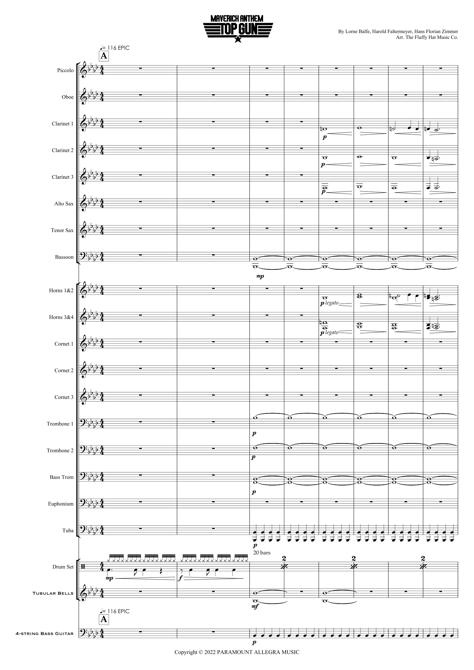 Top Gun: Maverick Anthem (arr. The Fluffy Hat Music Co.)