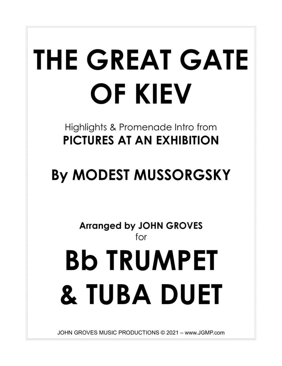 The Great Gate of Kiev from Pictures at an Exhibition - Trumpet & Tuba Duet (arr. John Groves)