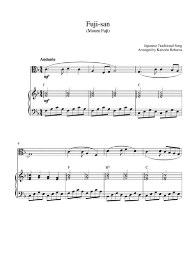 Fuji-san (Mount Fuji) (arr. Kaiserin Rebecca)