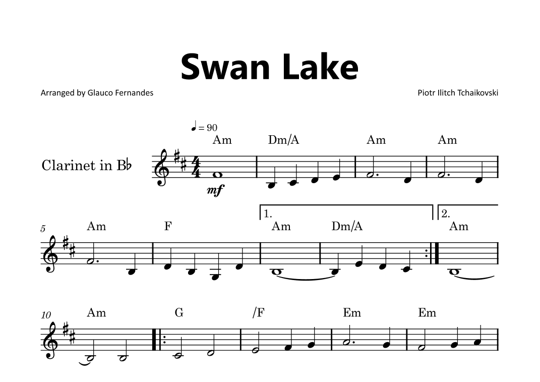 Swan Lake (arr. Glauco Fernandes)