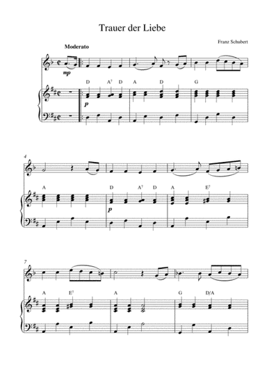 Trauer der Liebe (arr. Kaiserin Rebecca)