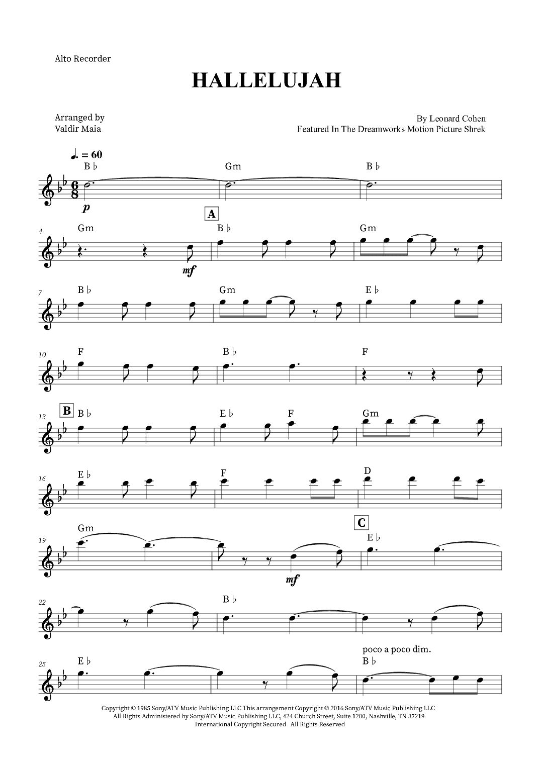 Hallelujah (arr. Valdir Maia)