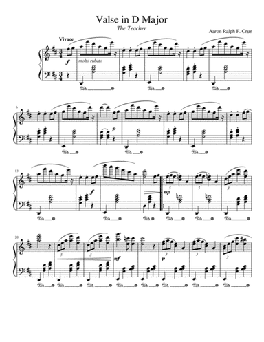 Valse in D Major "The Teacher Waltz"