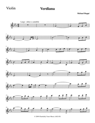 Verdiana (for violin)