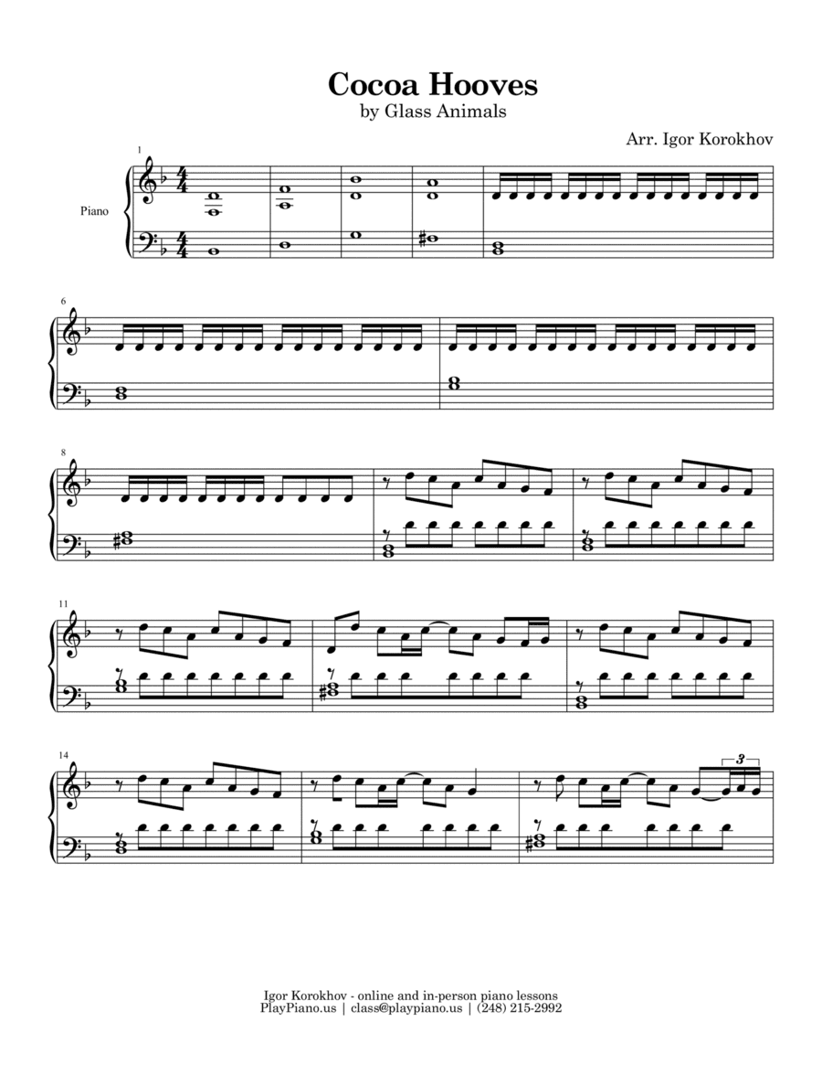 Cocoa Hooves (arr. Igor Korokhov)