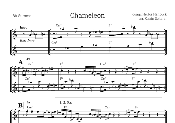 Chameleon (arr. Katrin Scherer)