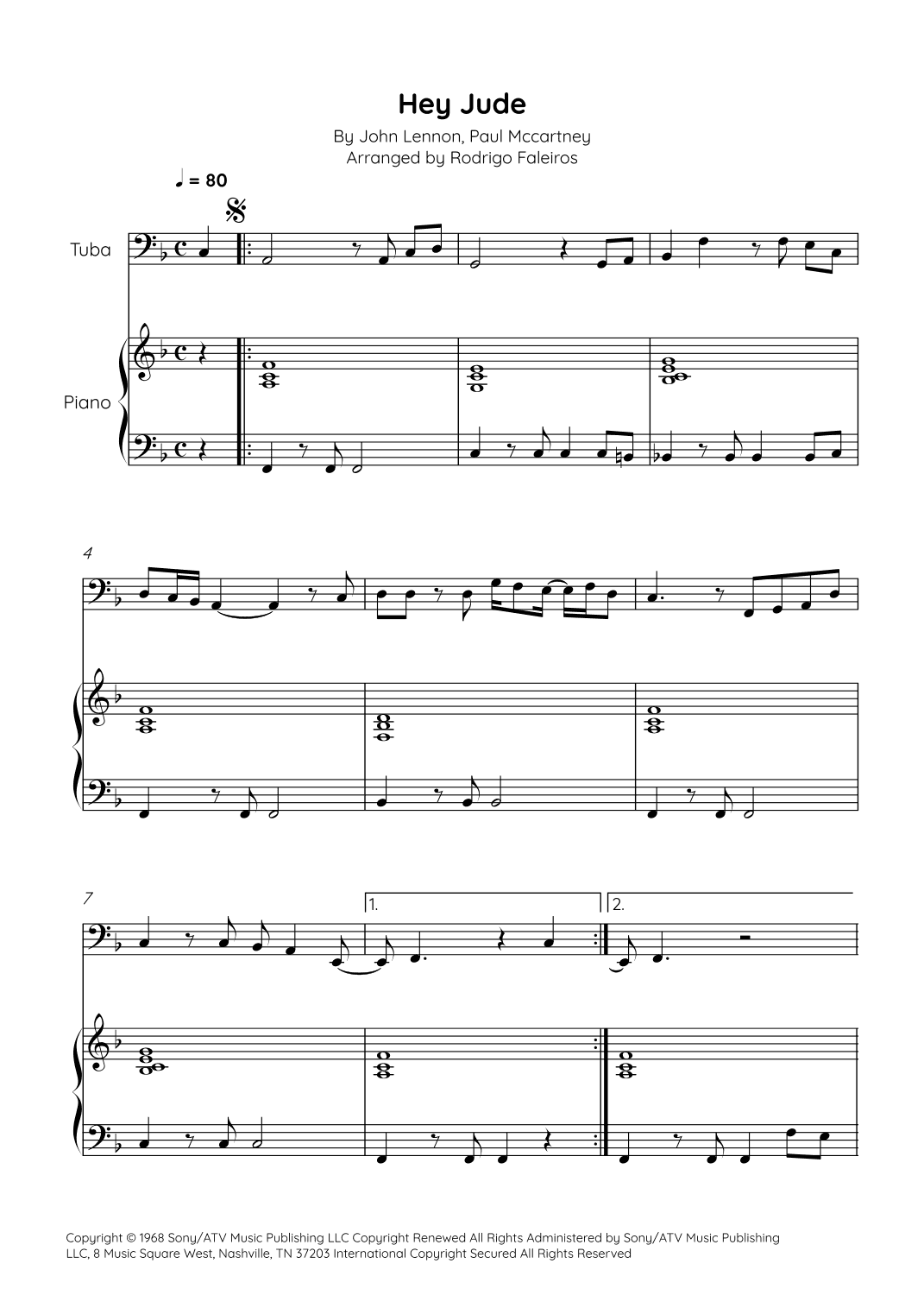 Hey Jude (arr. Rodrigo Faleiros)