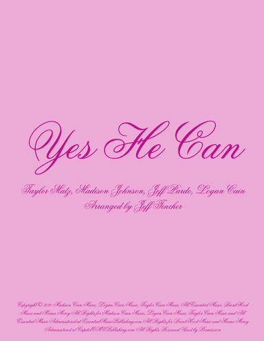 Yes He Can (arr. Jeff Tincher)