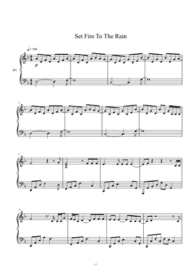Set Fire To The Rain (arr. Adele Adkins)