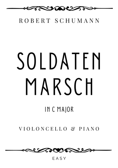 Schumann - Soldatenmarsch (Soldiers' March) in C Major - Easy (arr. Piacere Music Sheets)