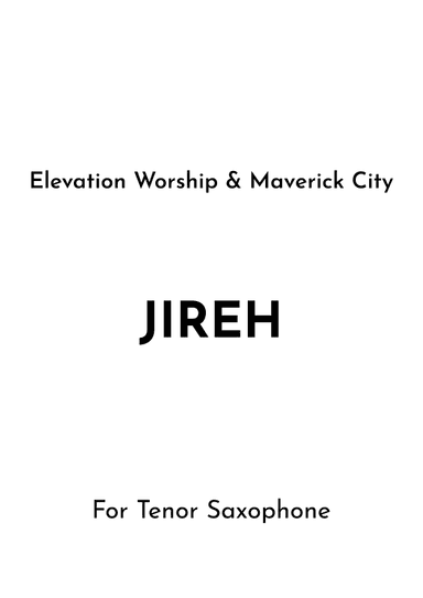 Jireh (arr. Jireh J.)