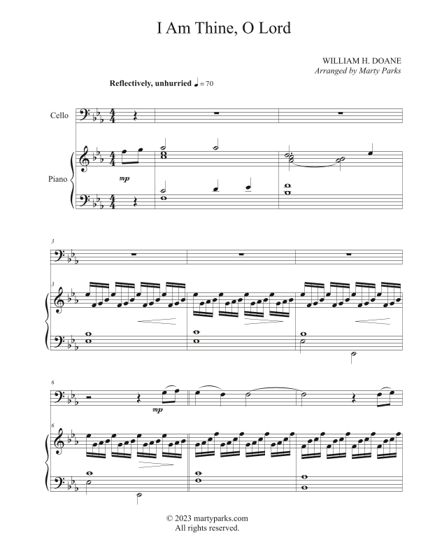 I Am Thine, O Lord (arr. Marty Parks)
