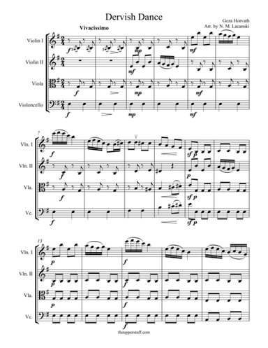 Dervish dance (arr. Nick Lacanski)