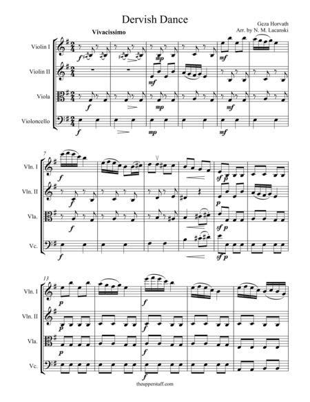 Dervish dance (arr. Nick Lacanski)