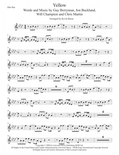 Yellow (arr. Kevin Busse)