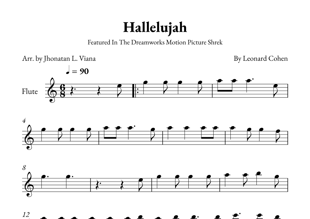 Hallelujah (arr. Jhonatan Lucio Viana)
