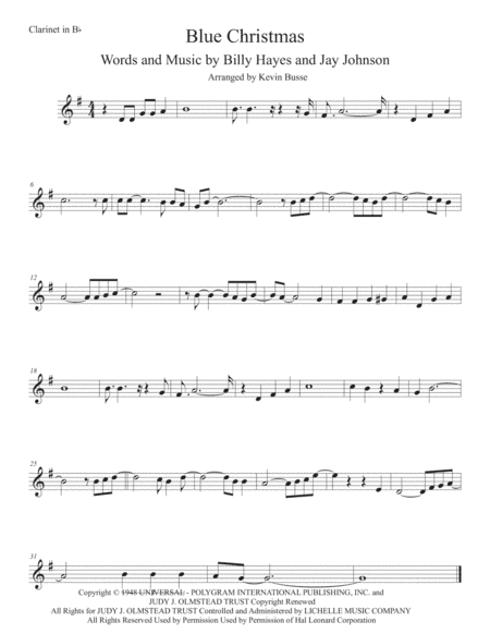 Blue Christmas (arr. Kevin Busse)