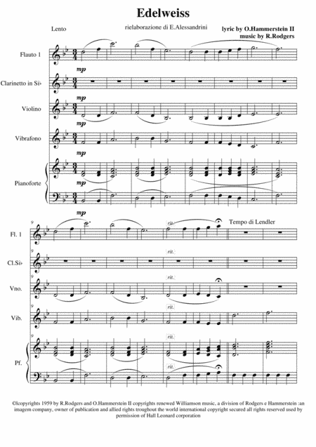 Edelweiss (arr. Ester Alessandrini)
