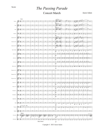 The Passing Parade (Concert March)